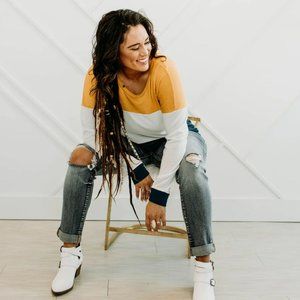 Mustard Colorblock Basic